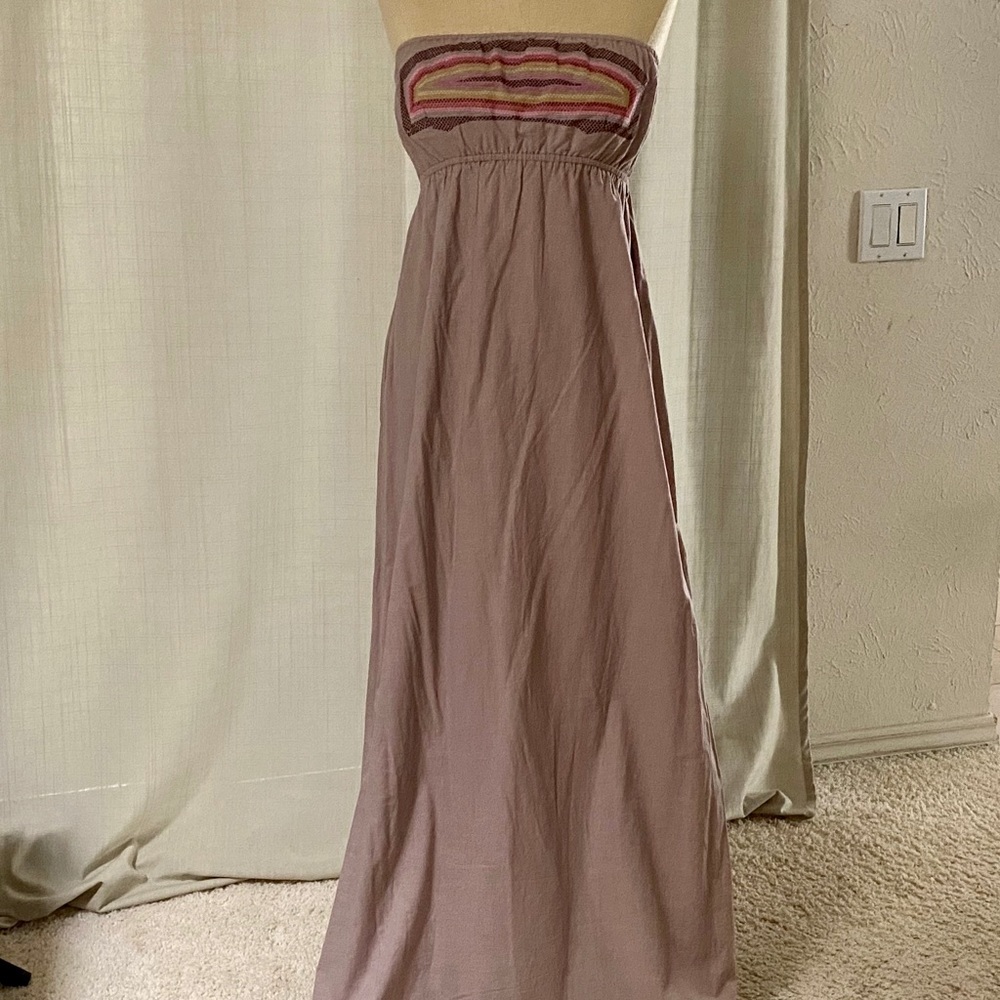 Theme strapless maxi dress